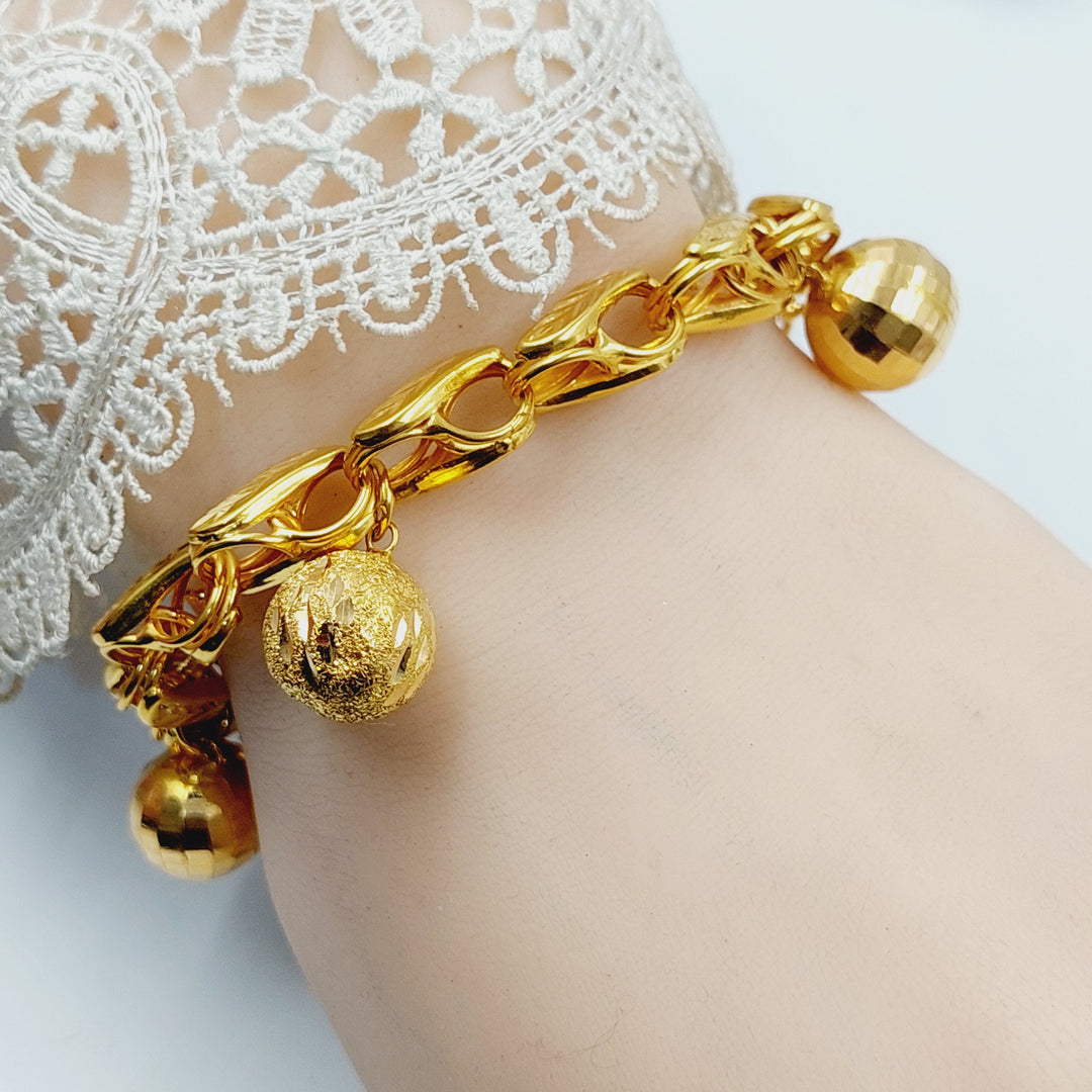 21K Gold Dandash Bracelet by Saeed Jewelry - Image 5