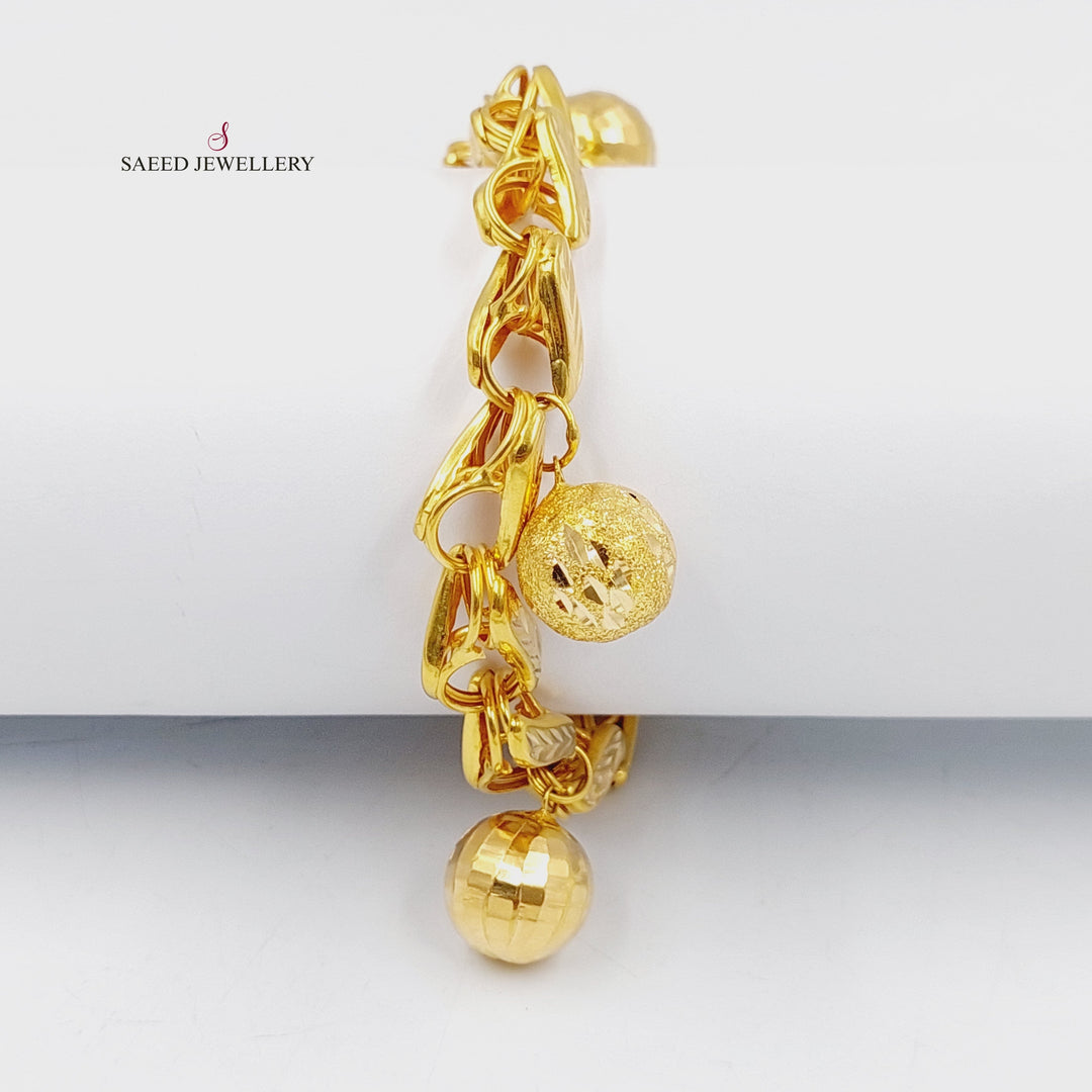 21K Gold Dandash Bracelet by Saeed Jewelry - Image 1