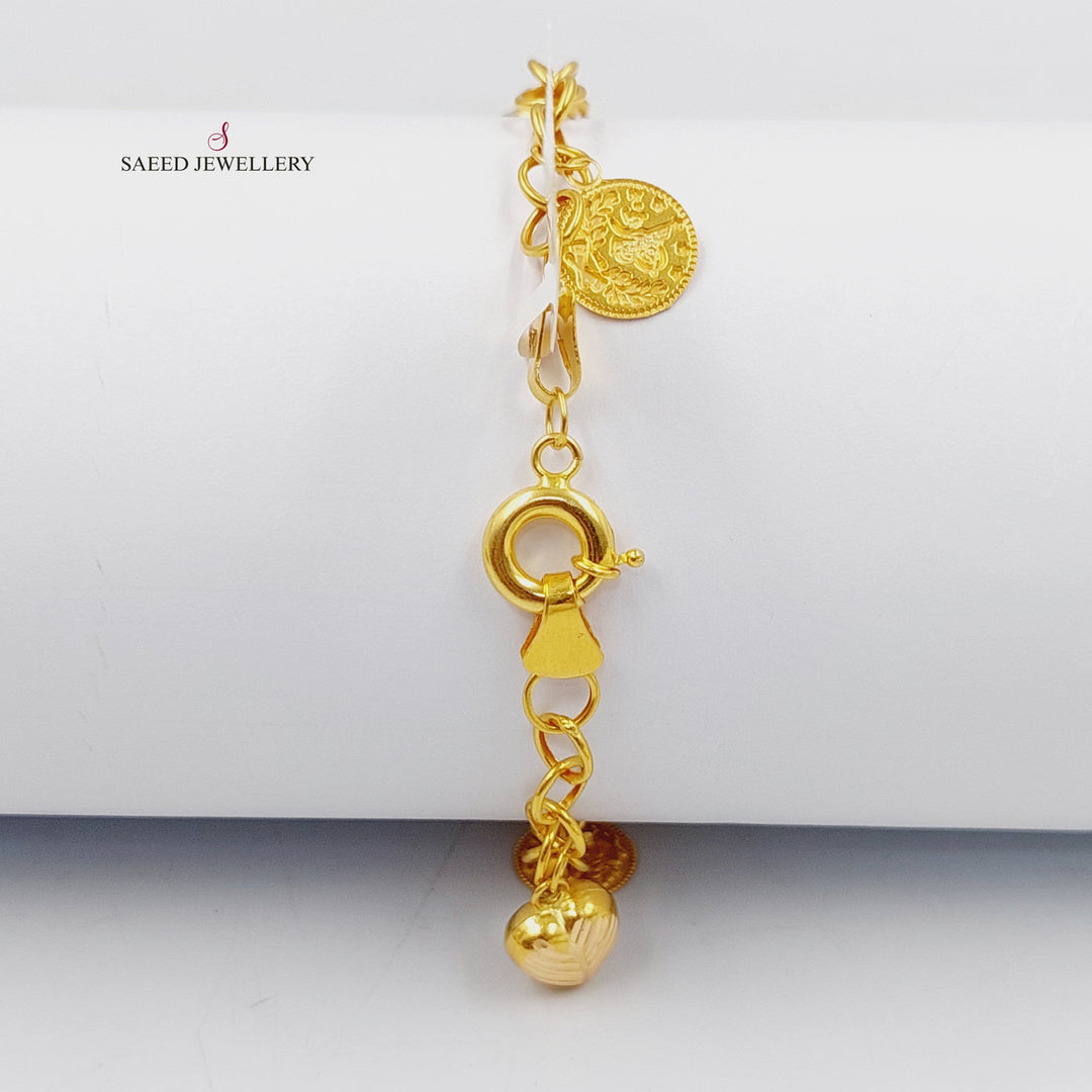 21K Gold Dandash Bracelet by Saeed Jewelry - Image 2