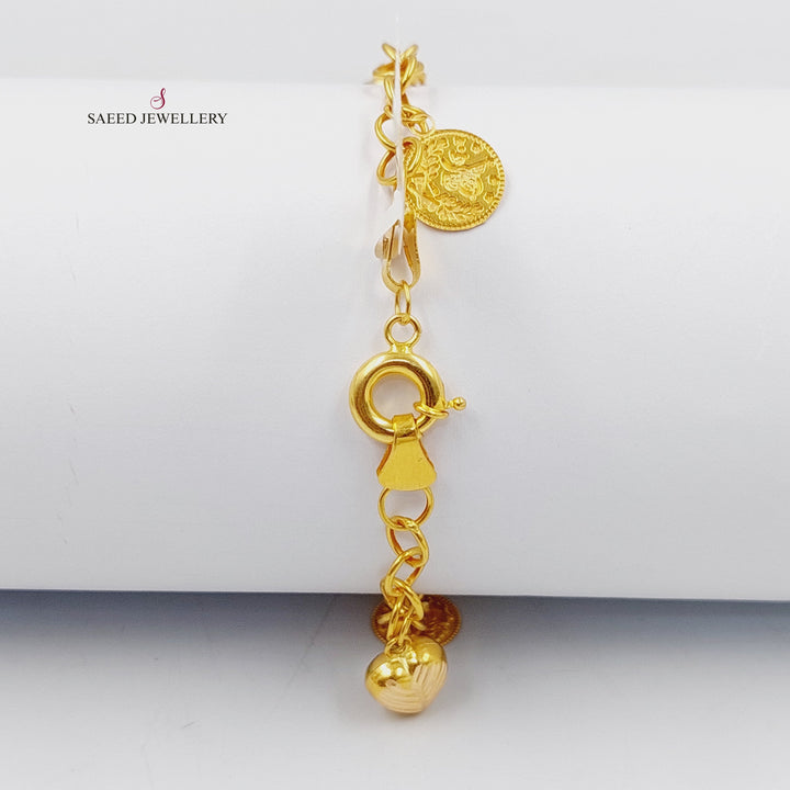 21K Gold Dandash Bracelet by Saeed Jewelry - Image 2