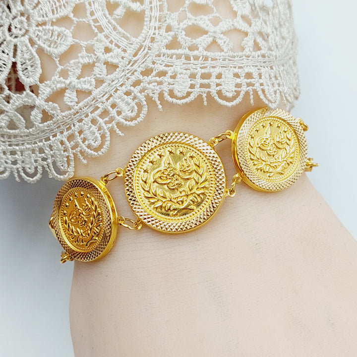 21K Gold Rashadi Bracelet by Saeed Jewelry - Image 5