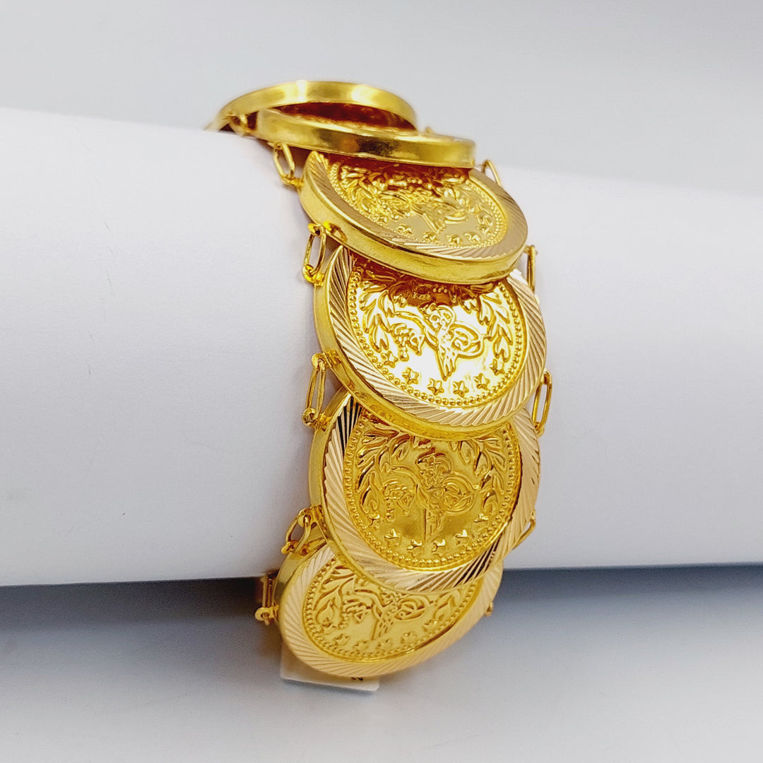 21K Gold Rashadi Bracelet by Saeed Jewelry - Image 7