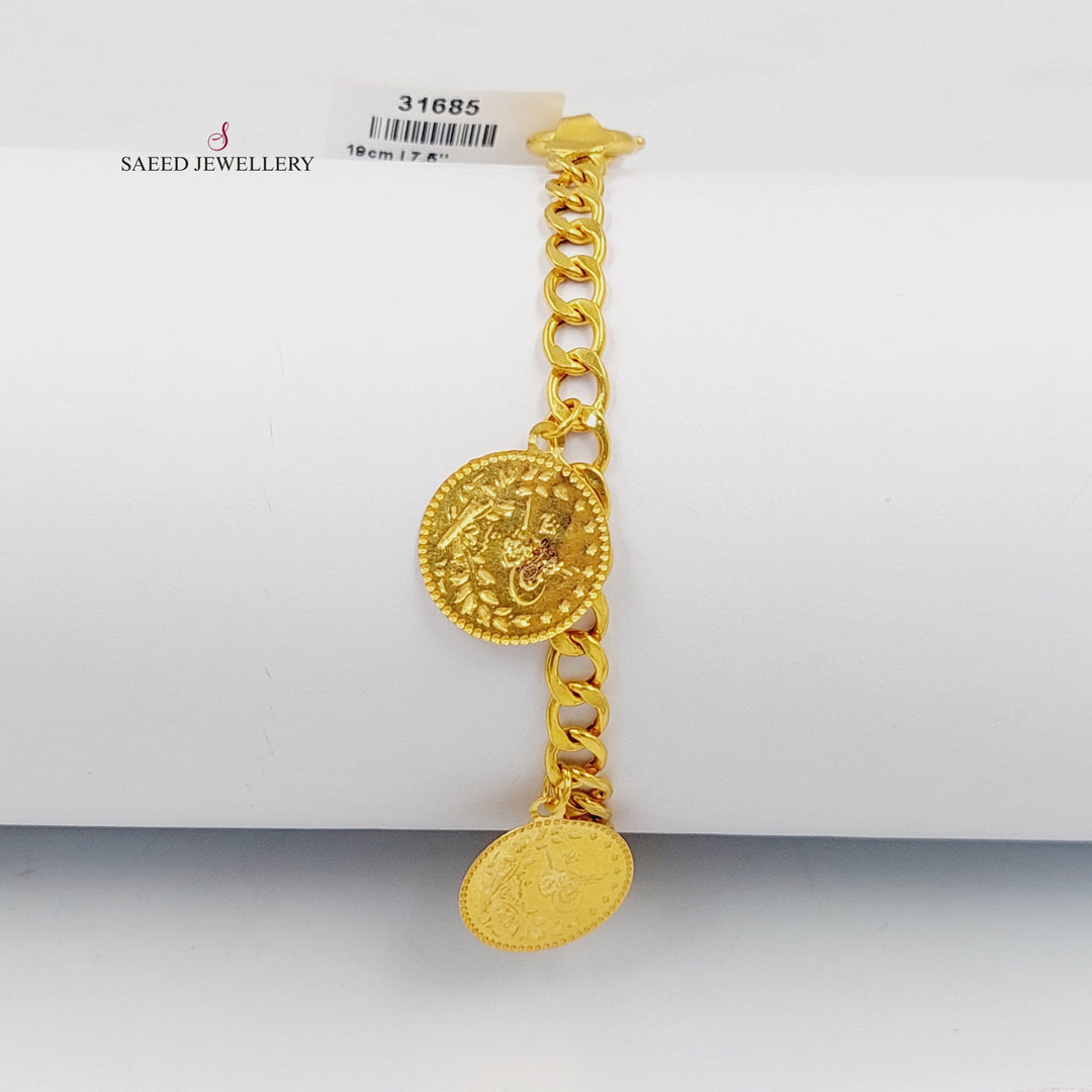 21K Gold Rashadi Dandash Bracelet by Saeed Jewelry - Image 5