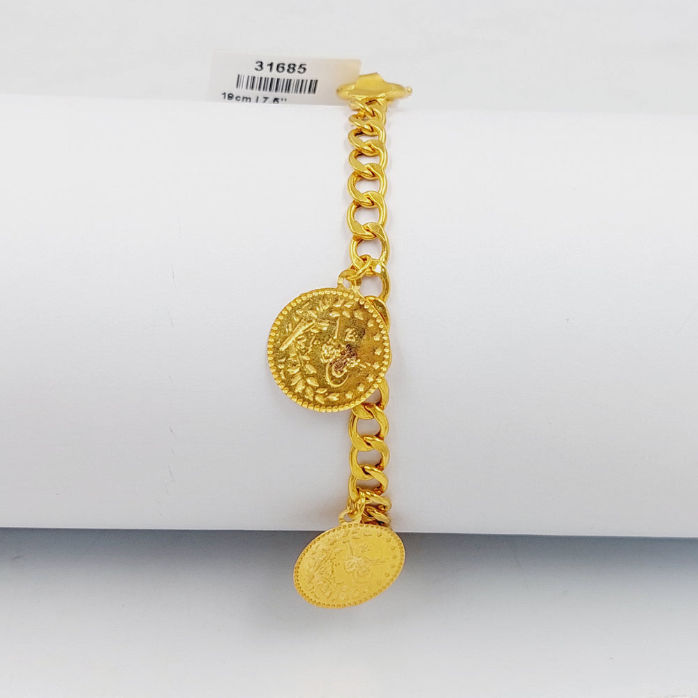 21K Gold Rashadi Dandash Bracelet by Saeed Jewelry - Image 2