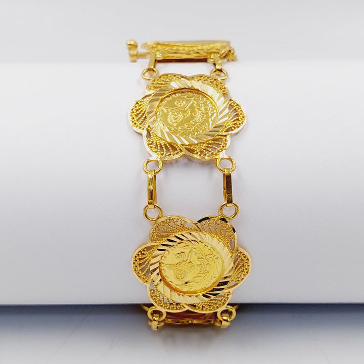 21K Gold Rashadi Frame Bracelet by Saeed Jewelry - Image 2