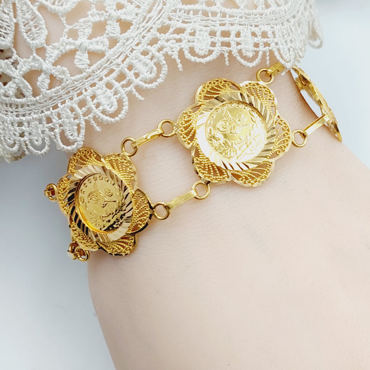 21K Gold Rashadi Frame Bracelet by Saeed Jewelry - Image 5