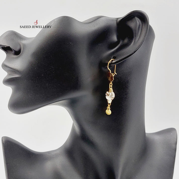 21K Gold Balls Earrings by Saeed Jewelry - Image 3