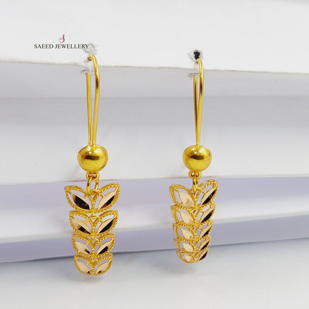 21K Gold Spike Earrings by Saeed Jewelry - Image 4