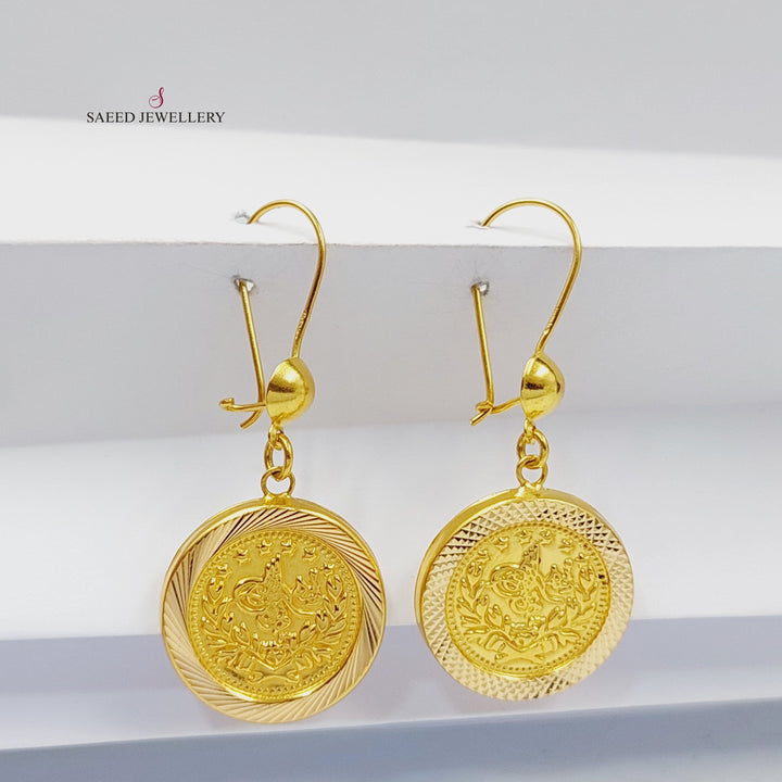 21K Gold Rashadi Earrings by Saeed Jewelry - Image 5