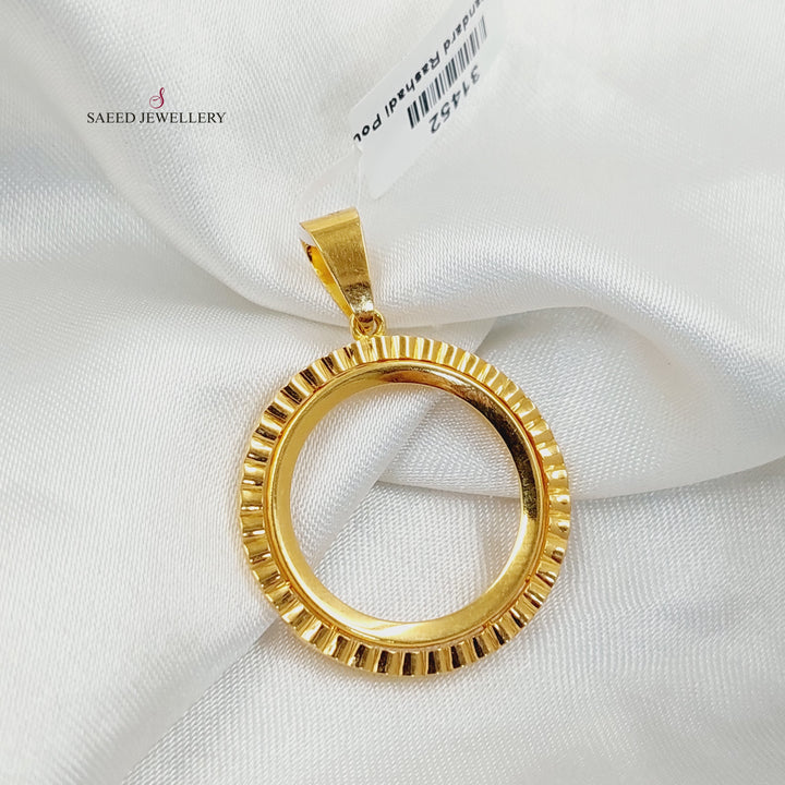 21K Gold Rashadi Frame Pendant by Saeed Jewelry - Image 1