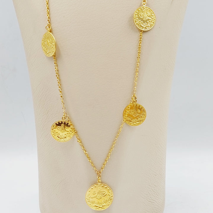 21K Gold Rashadi Dandash Long Necklace by Saeed Jewelry - Image 2