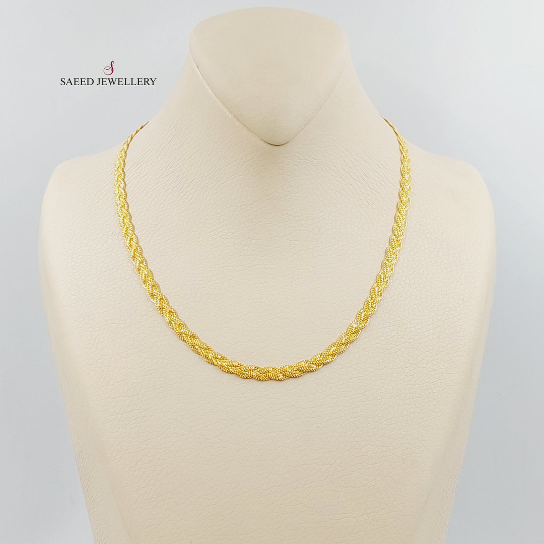 21K Gold 5.5mm Fancy Necklace by Saeed Jewelry - Image 1