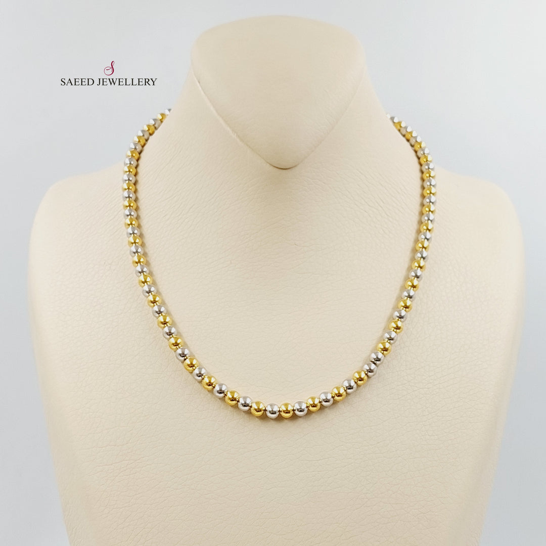 21K Gold Balls Necklace by Saeed Jewelry - Image 1