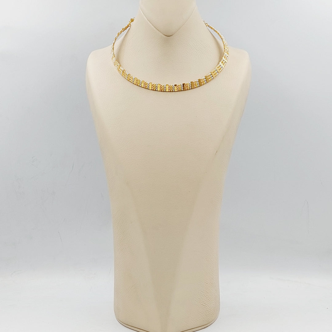 21K Gold Choker Necklace by Saeed Jewelry - Image 2