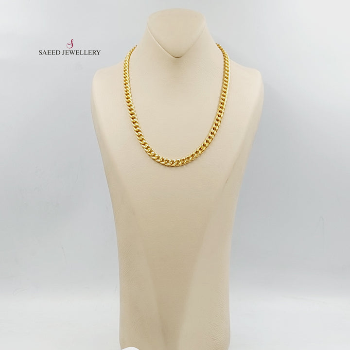 21K Gold Cuban Links Necklace by Saeed Jewelry - Image 5