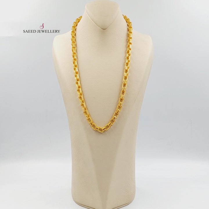 21K Gold Cuban Links Necklace by Saeed Jewelry - Image 5