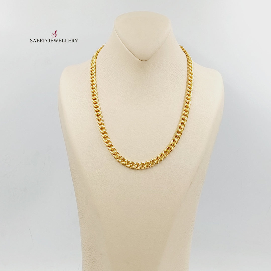 21K Gold Cuban Links Necklace by Saeed Jewelry - Image 4