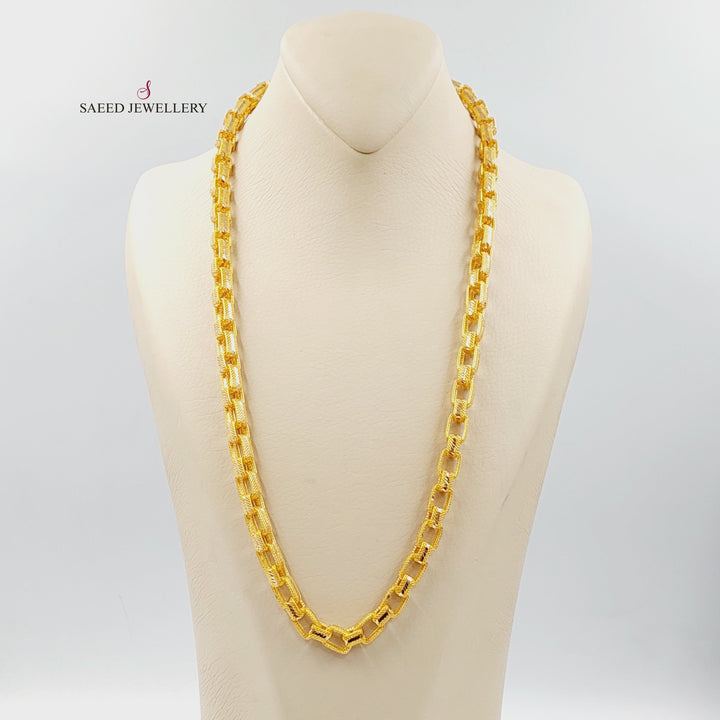 21K Gold Cuban Links Necklace by Saeed Jewelry - Image 1