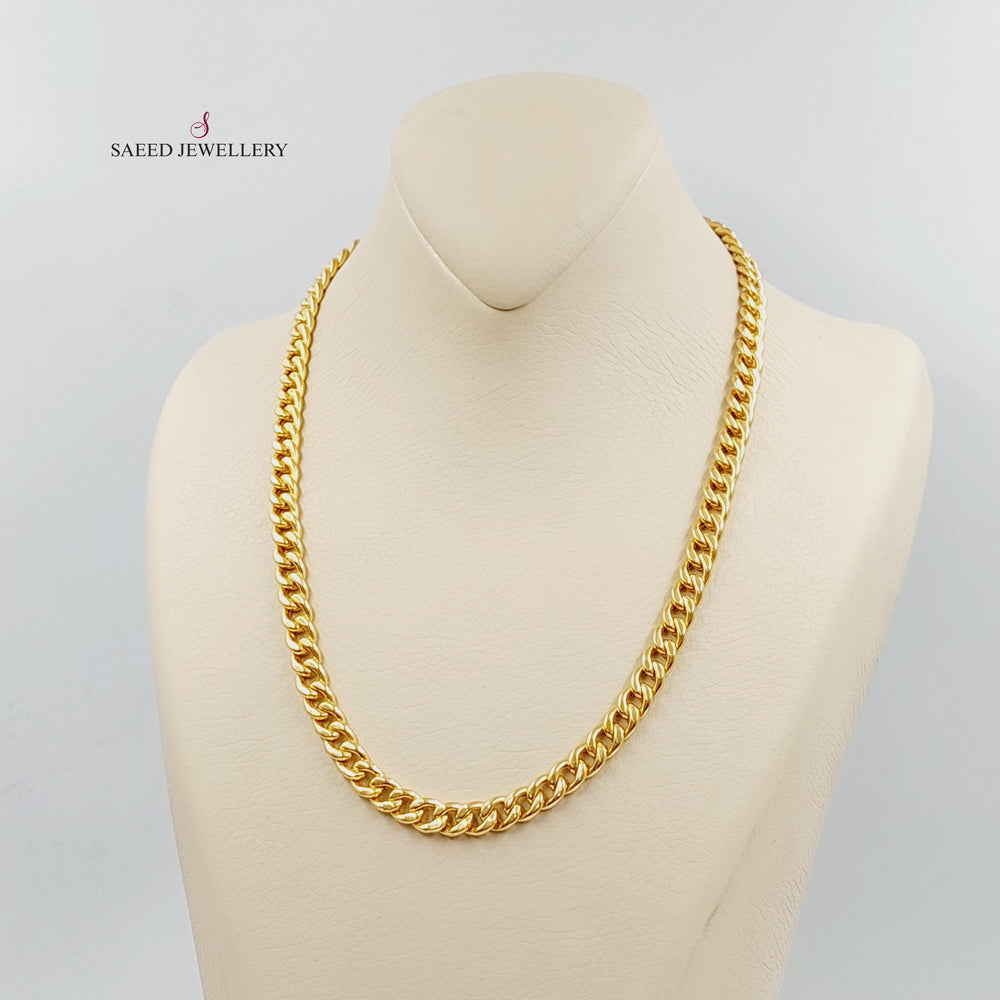 21K Gold Cuban Links Necklace by Saeed Jewelry - Image 2