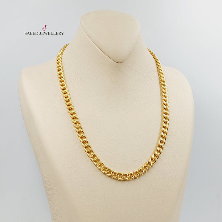 21K Gold Cuban Links Necklace by Saeed Jewelry - Image 3