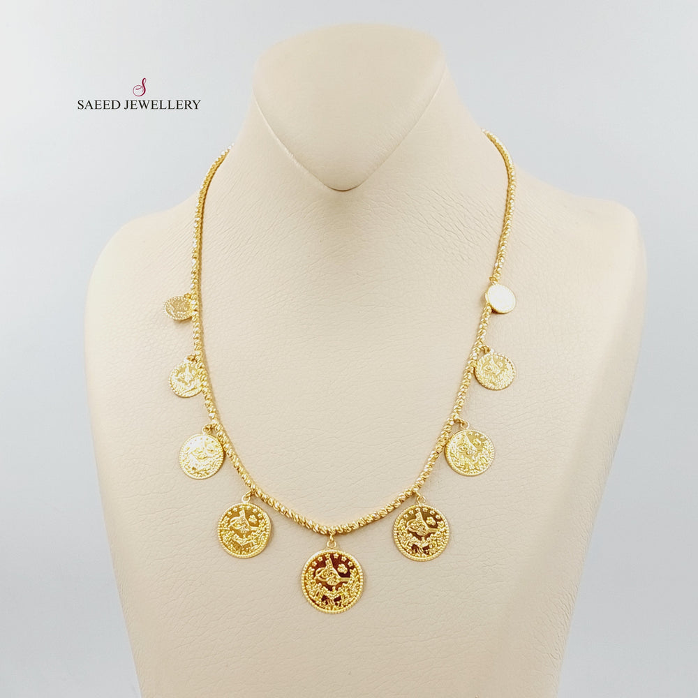 21K Gold Deluxe Rashadi Necklace by Saeed Jewelry - Image 2