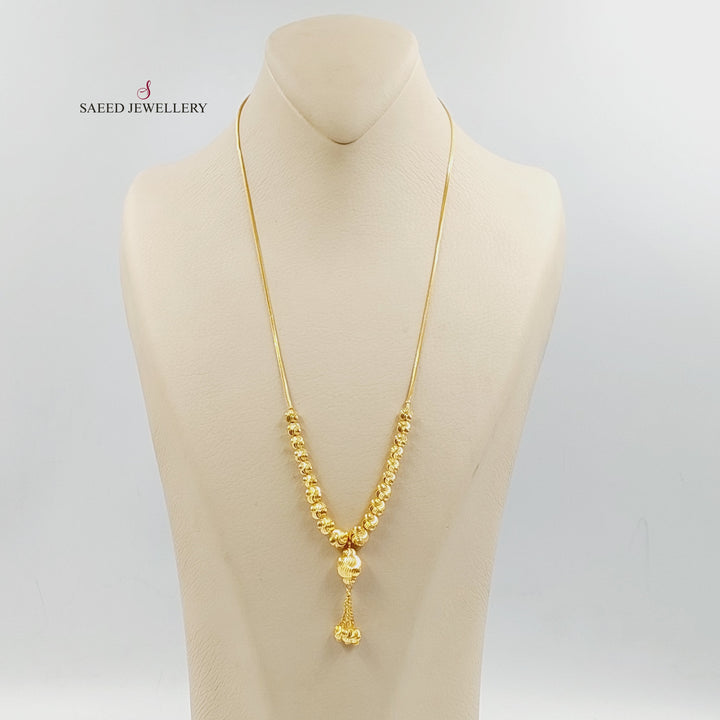 21K Gold Deluxe Balls Necklace by Saeed Jewelry - Image 1