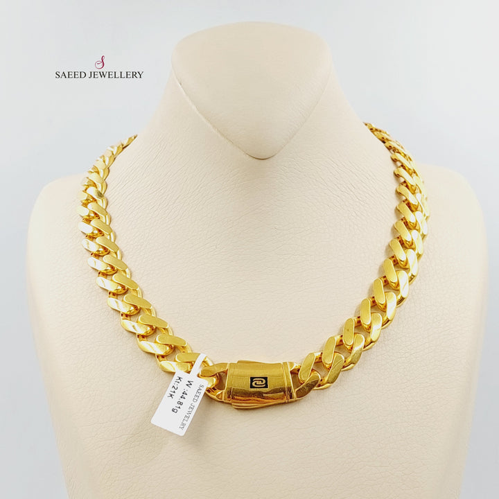 21K Gold Deluxe Cuban Links Necklace by Saeed Jewelry - Image 1