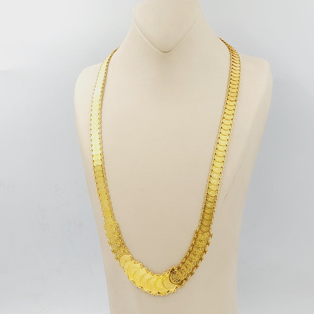 21K Gold Eighths Necklace by Saeed Jewelry - Image 5