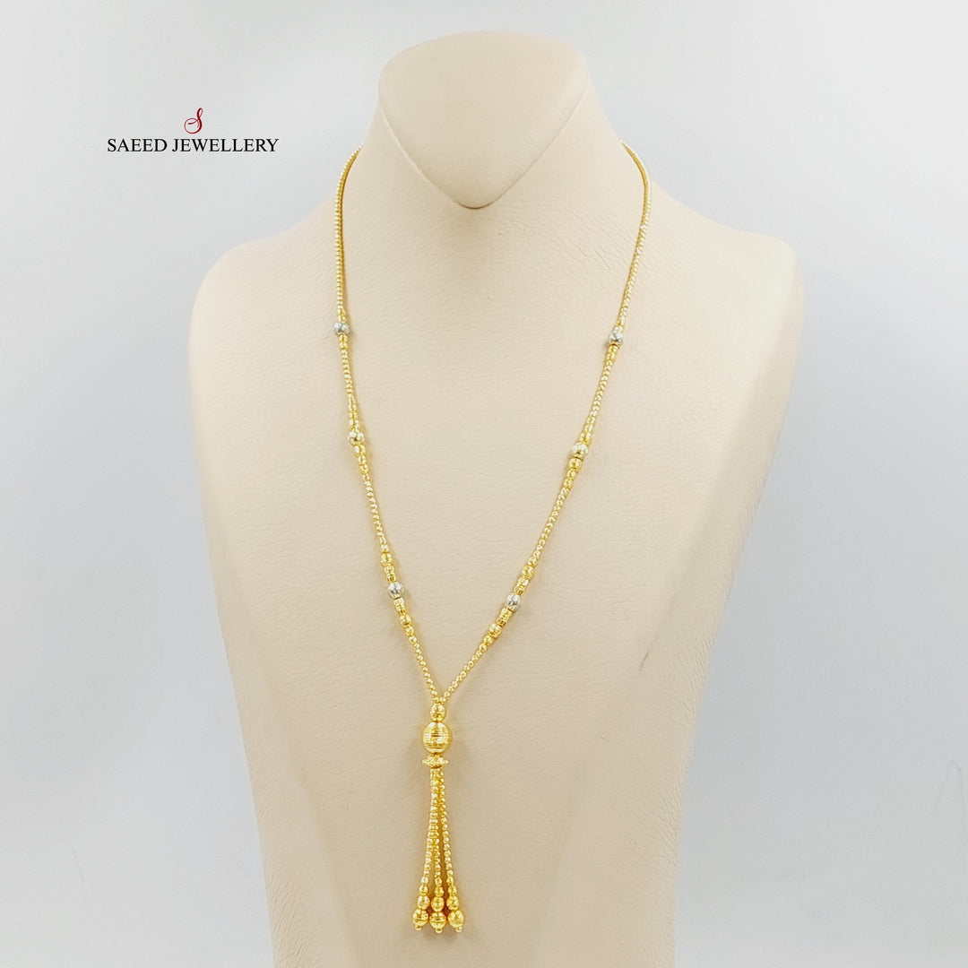 21K Gold Enameled Balls Necklace by Saeed Jewelry - Image 2