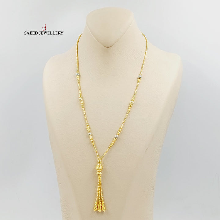 21K Gold Enameled Balls Necklace by Saeed Jewelry - Image 2