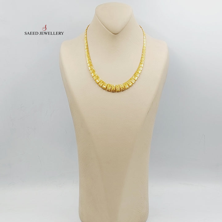 21K Gold Enameled Deluxe Necklace by Saeed Jewelry - Image 2