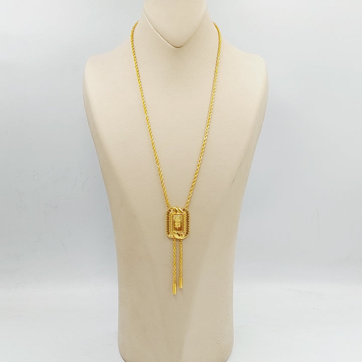 21K Gold Ounce Rope Necklace by Saeed Jewelry - Image 2