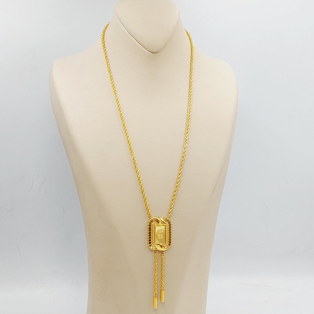 21K Gold Ounce Rope Necklace by Saeed Jewelry - Image 4