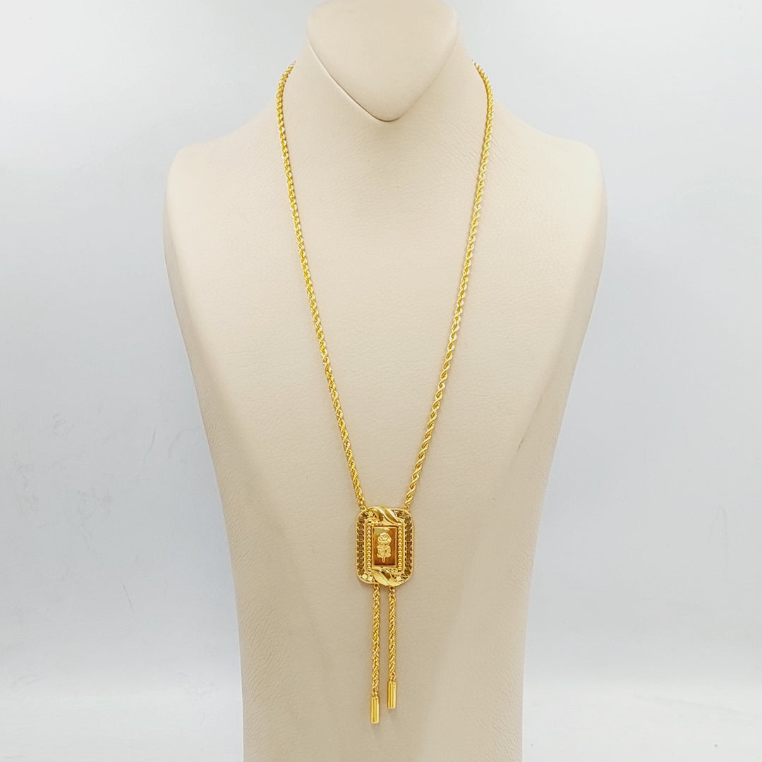 21K Gold Ounce Rope Necklace by Saeed Jewelry - Image 5