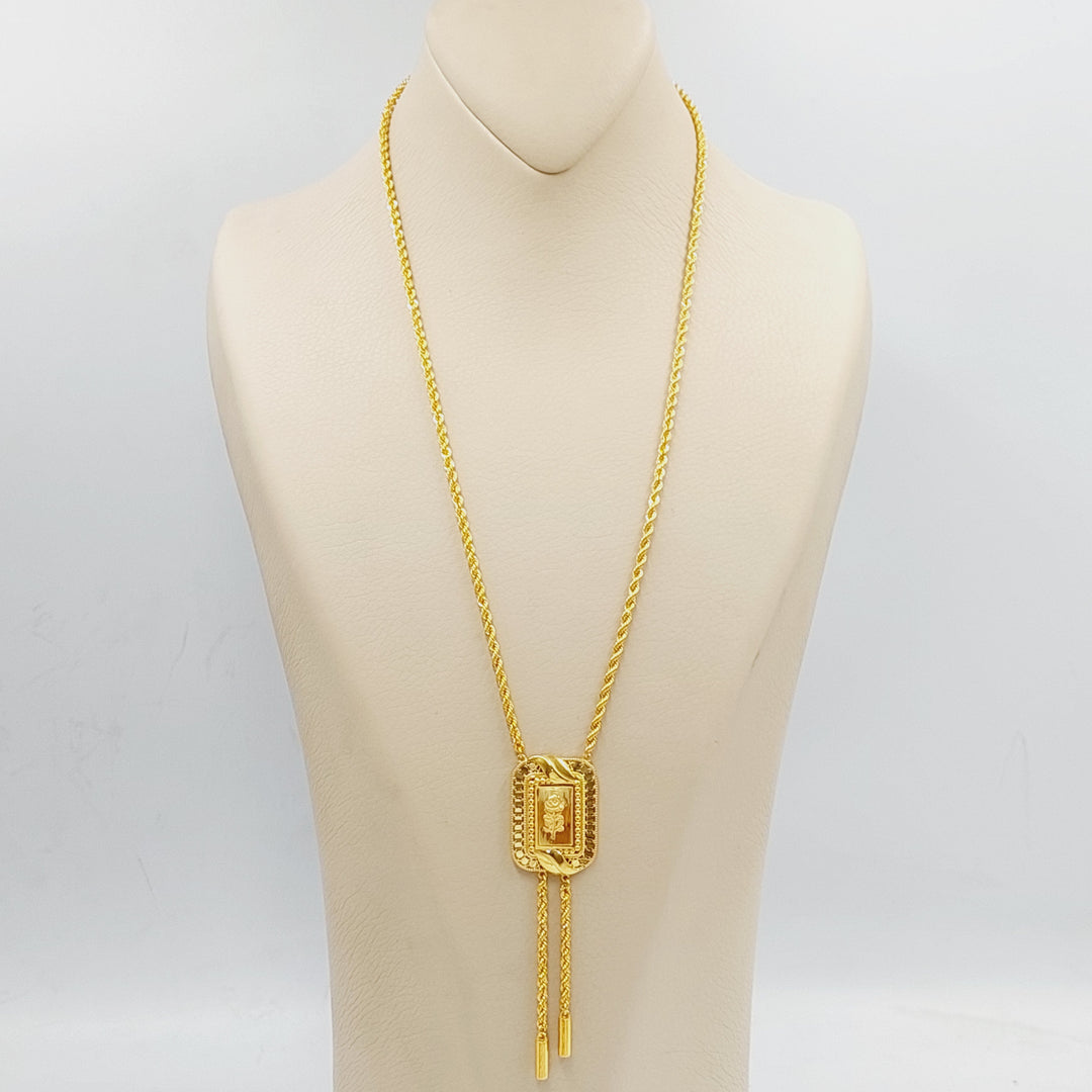 21K Gold Ounce Rope Necklace by Saeed Jewelry - Image 1