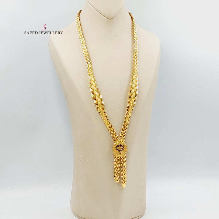 21K Gold Rashadi Taft Necklace by Saeed Jewelry - Image 4