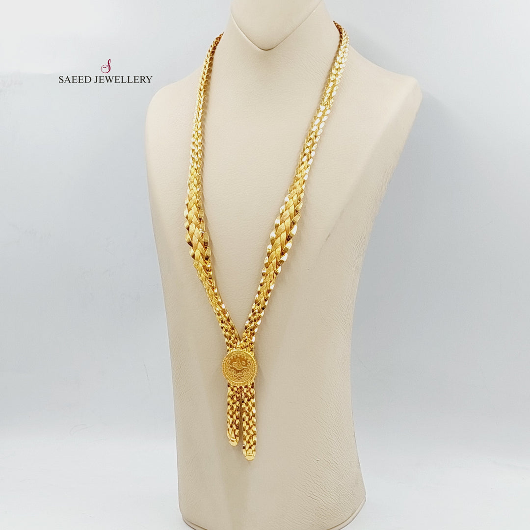 21K Gold Rashadi Taft Necklace by Saeed Jewelry - Image 2