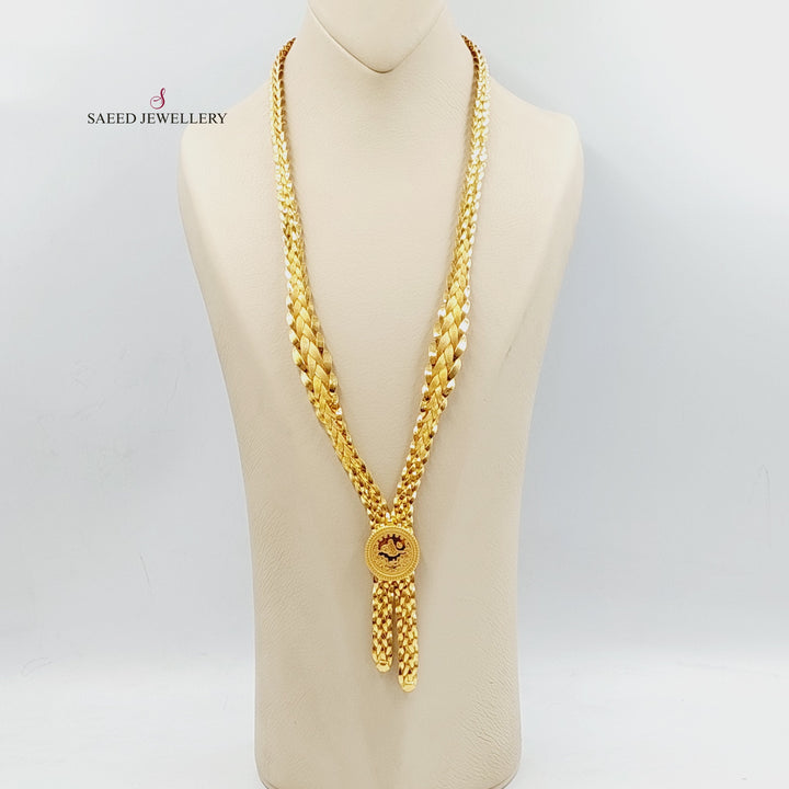 21K Gold Rashadi Taft Necklace by Saeed Jewelry - Image 5