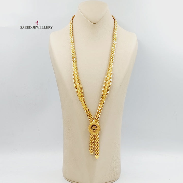 21K Gold Rashadi Taft Necklace by Saeed Jewelry - Image 3