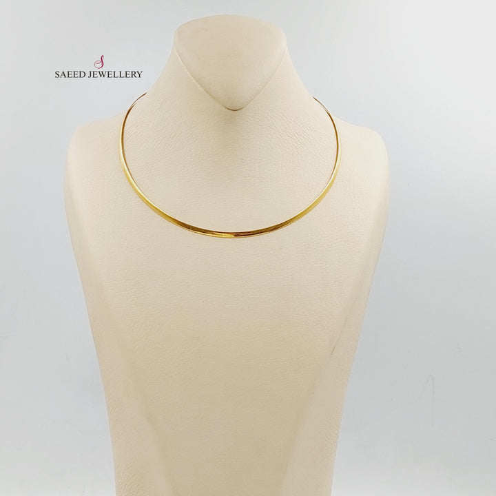 21K Gold Snake Necklace by Saeed Jewelry - Image 4