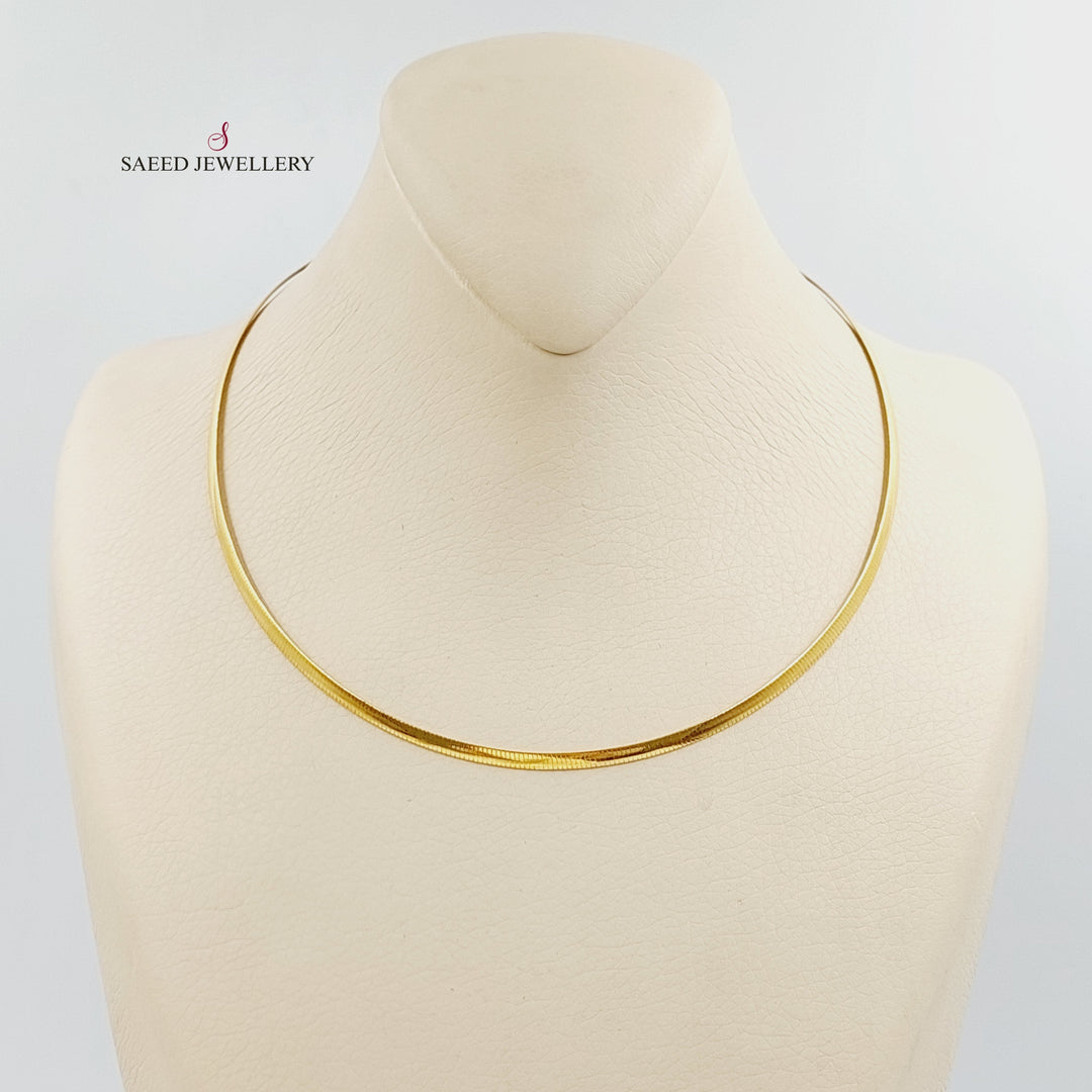 21K Gold Snake Necklace by Saeed Jewelry - Image 1