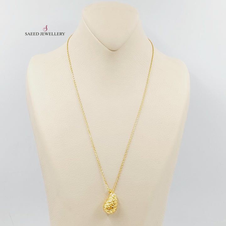 21K Gold Tears Necklace by Saeed Jewelry - Image 1