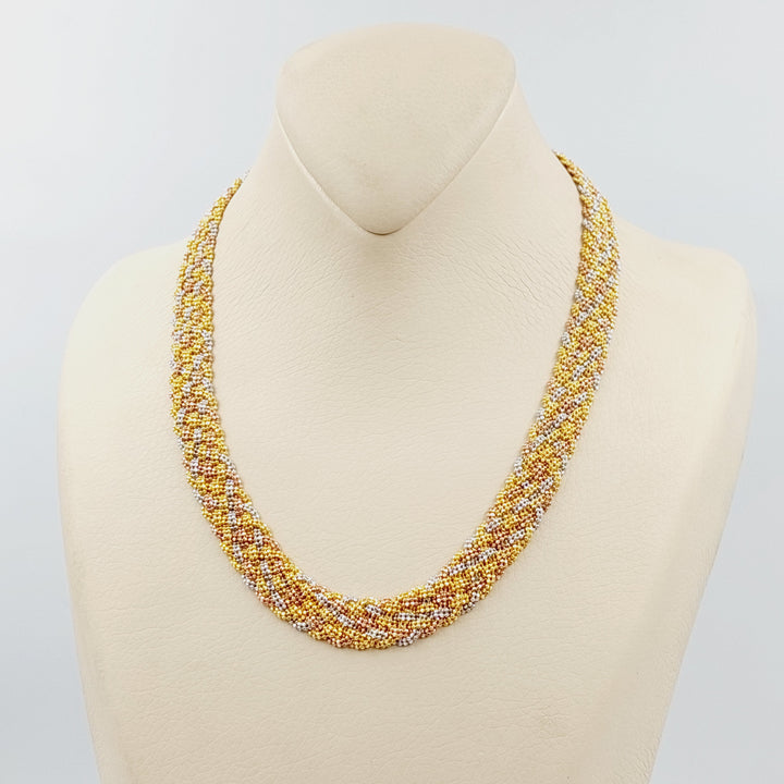 21K Gold Fancy Necklace by Saeed Jewelry - Image 5