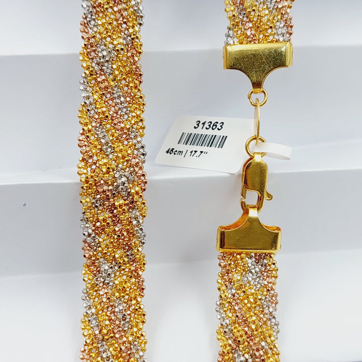 21K Gold Fancy Necklace by Saeed Jewelry - Image 6