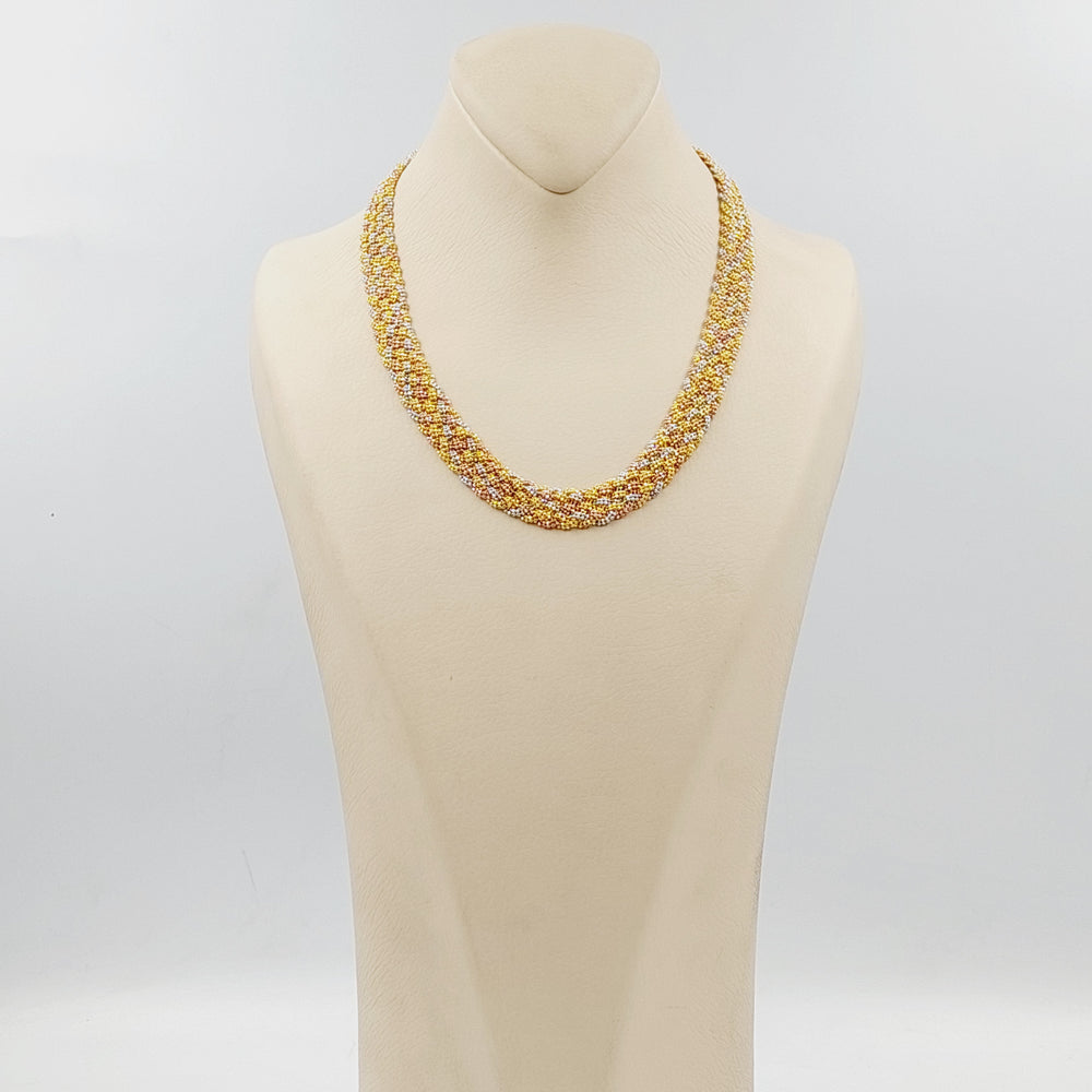 21K Gold Fancy Necklace by Saeed Jewelry - Image 2