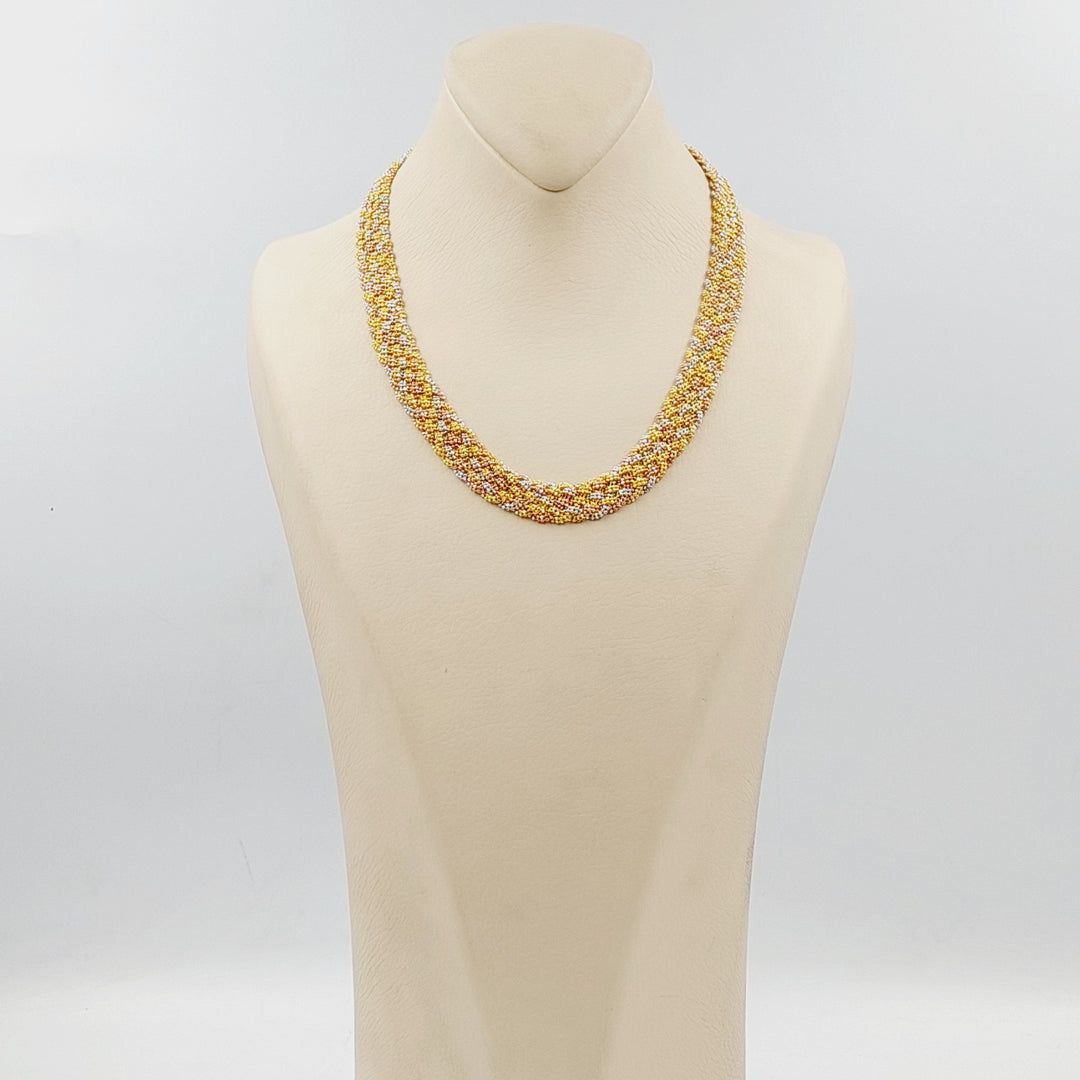 21K Gold Fancy Necklace by Saeed Jewelry - Image 2