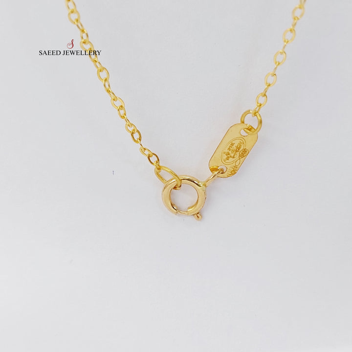 21K Gold Ounce Dandash Necklace by Saeed Jewelry - Image 8