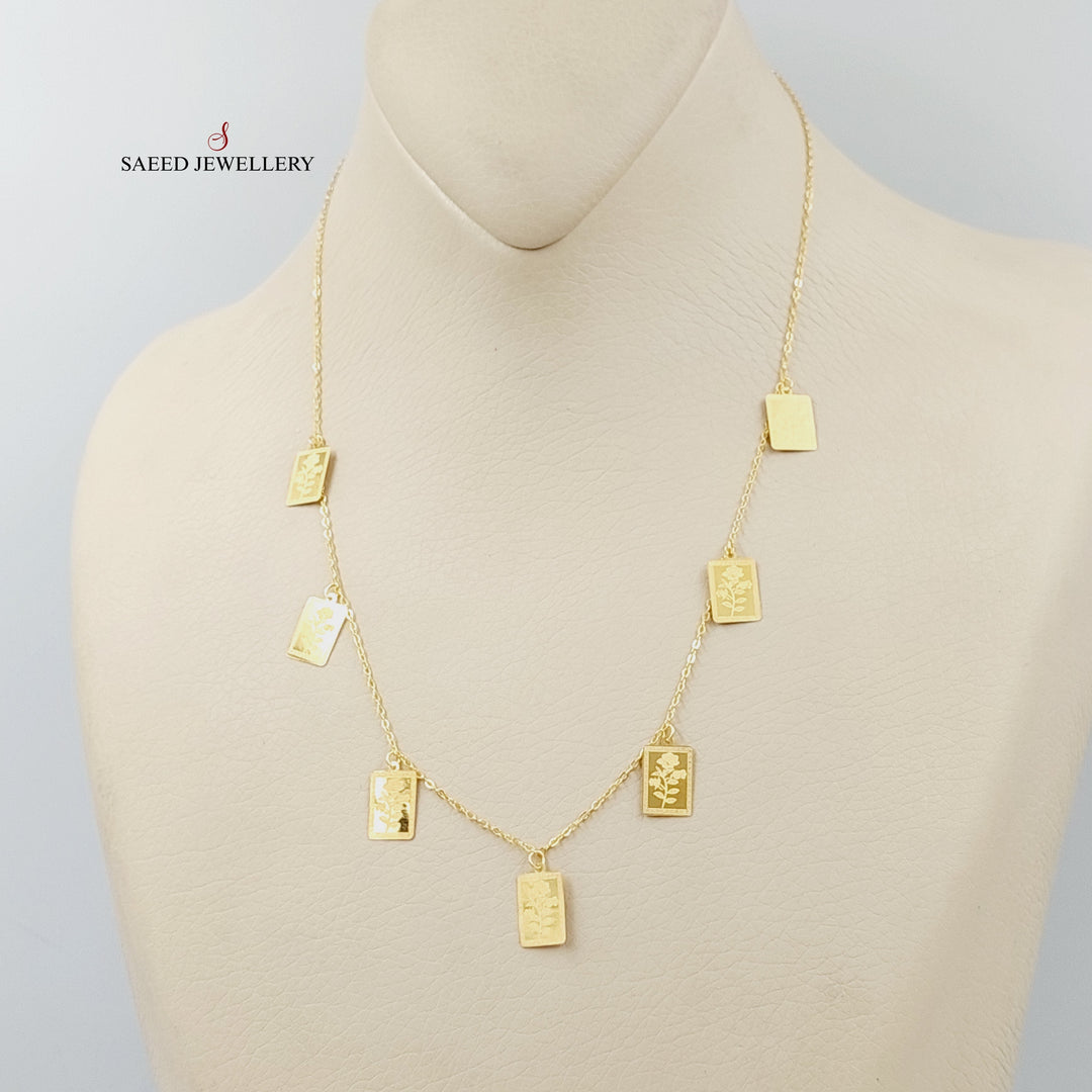 21K Gold Ounce Dandash Necklace by Saeed Jewelry - Image 1