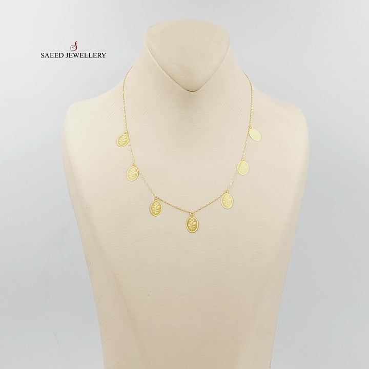 21K Gold Ounce Dandash Necklace by Saeed Jewelry - Image 5