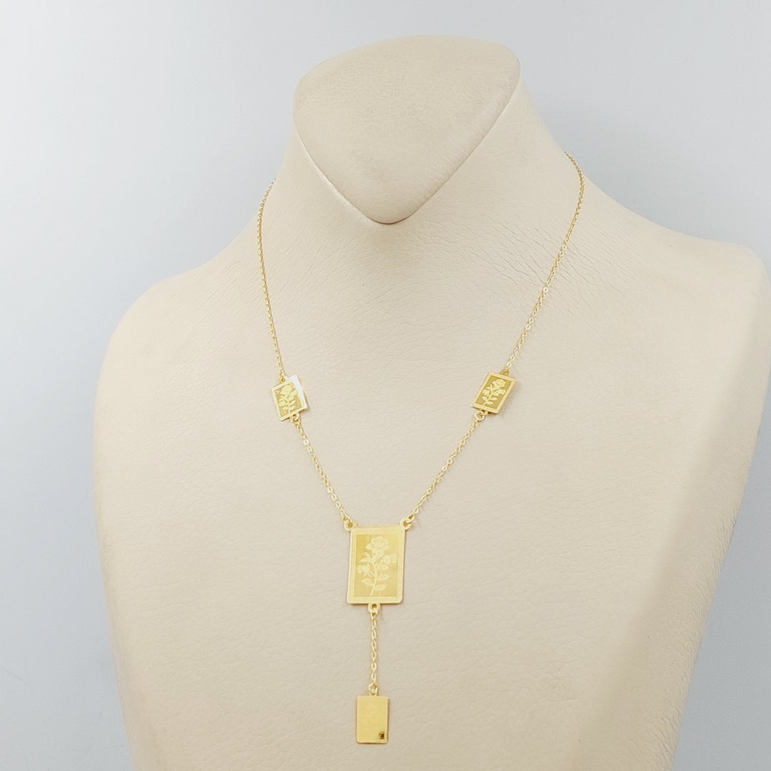 21K Gold Ounce Necklace by Saeed Jewelry - Image 7